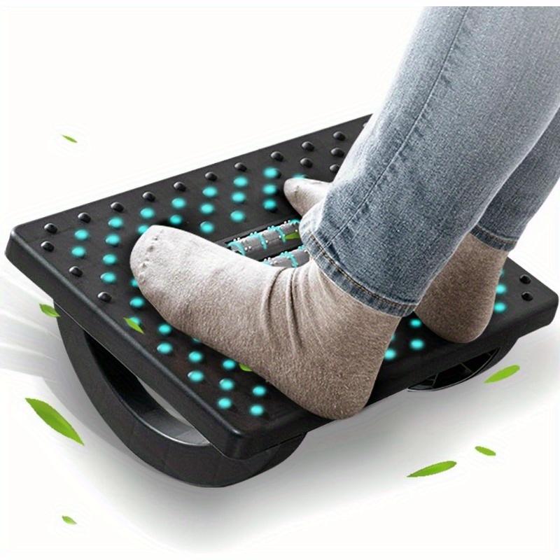 Footrest under the desk Ergonomic footrest for under the desk Swing footrest with roller massage function Chair leg support Suitable for people who