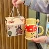 Милый ретро чайник высокая ценность мальчики и девочки керамическая кружка с крышкой большая емкость чашка для воды подарок на день рождения практичный