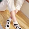 5 пар женских носков с милым коровьим узором, короткие носки, креативные носки с принтом, носки до щиколотки