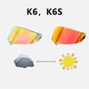Helmet Visor for AGV K6 K6S Motorcycle Helmet Glasses Motorbike Helmet Discoloration Lens K6 Visor