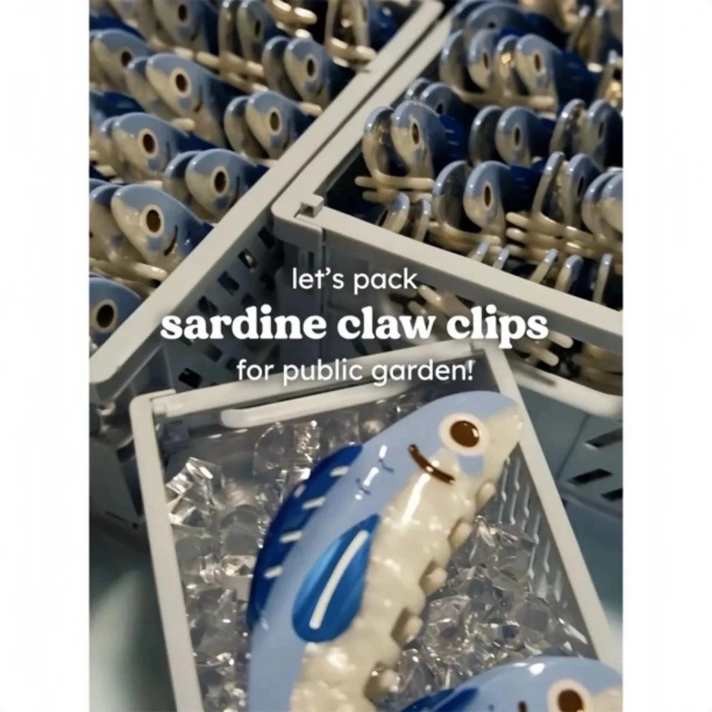 1 шт. Креативная заколка для волос в виде океанской сардины, милый зажим для хвоста с текстурой акулы, женское украшение для волос