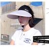 Casual Women Ladies Wide Brim Outdoor Breathable Visor Summer Sun Cap Beach Cap Empty Top Suncap
