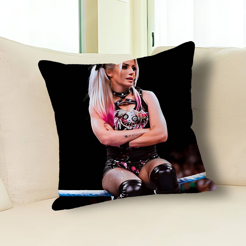A-Alexa B-Bliss Наволочки для подушек с изображением рестлинга для спальни, гостиной, дивана. Домашний декор. Полиэстеровая наволочка на подушку на молнии