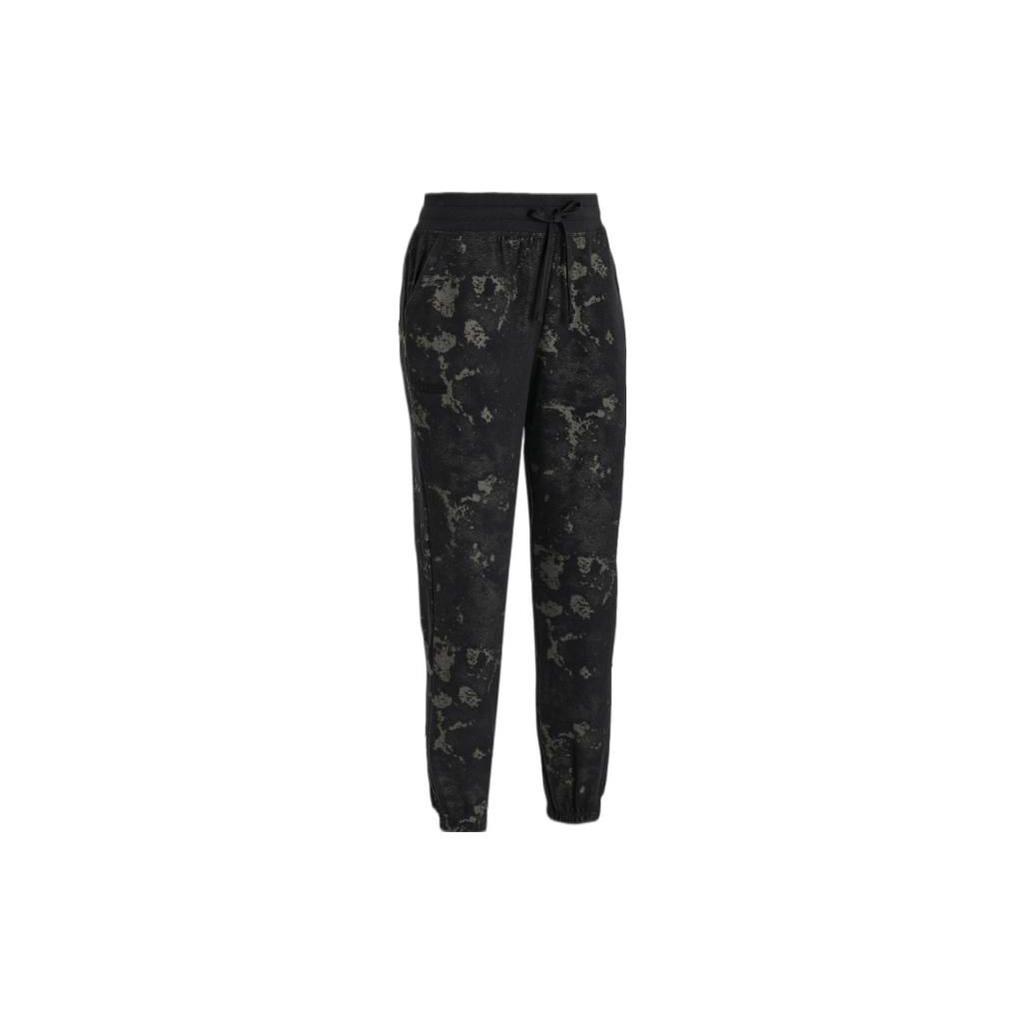 Under Armour Женские джоггеры Journey Washed из жаккардового текстурированного хлопка, черные 1376916-001