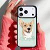 Забавный чехол для телефона с корги для iPhone 17 16 15 14 13 Pro Max Задняя крышка для 12 11 Pro Coque