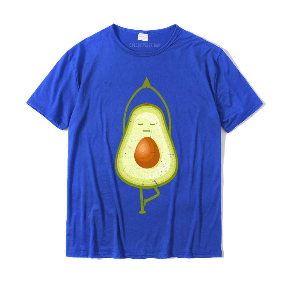 Avocado Yoga Funny Namaste Meditation Vegan Tees Fashion Unisex Tees Slim Fit T Shirts Cotton Casual
