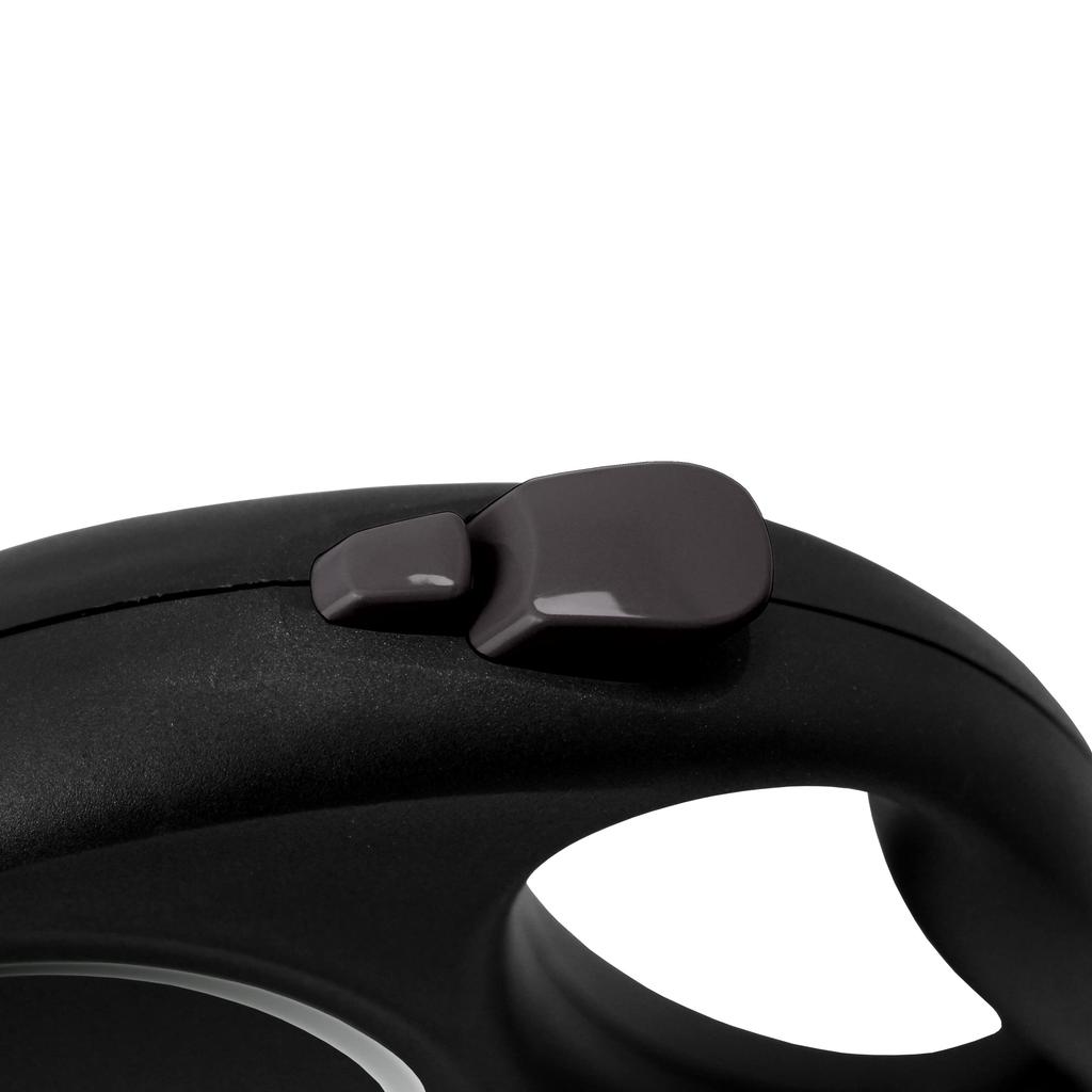 Flexi Черная Дизайнерская Лента Маленький 5м Черный Поводок для Собаки