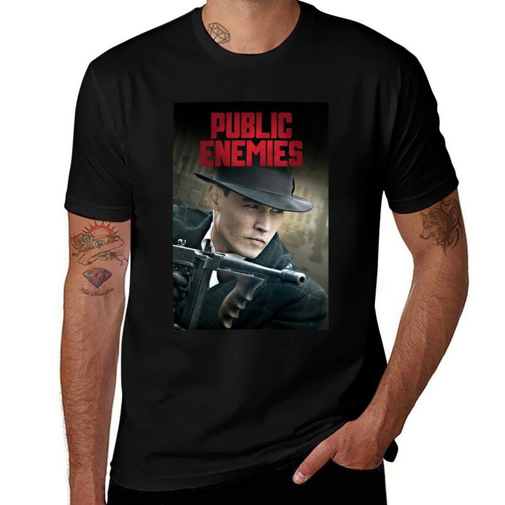 Special Present Public Enemies Gift For Everyone TShirt Utility Work Short Sleeve Top