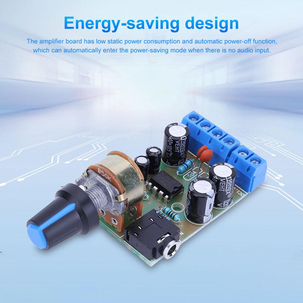 TDA2822M Мини AUX аудио усилитель модуль DC1.8-12V 2.0 канальный модуль потенциометра регулировки громкости для компьютерного динамика