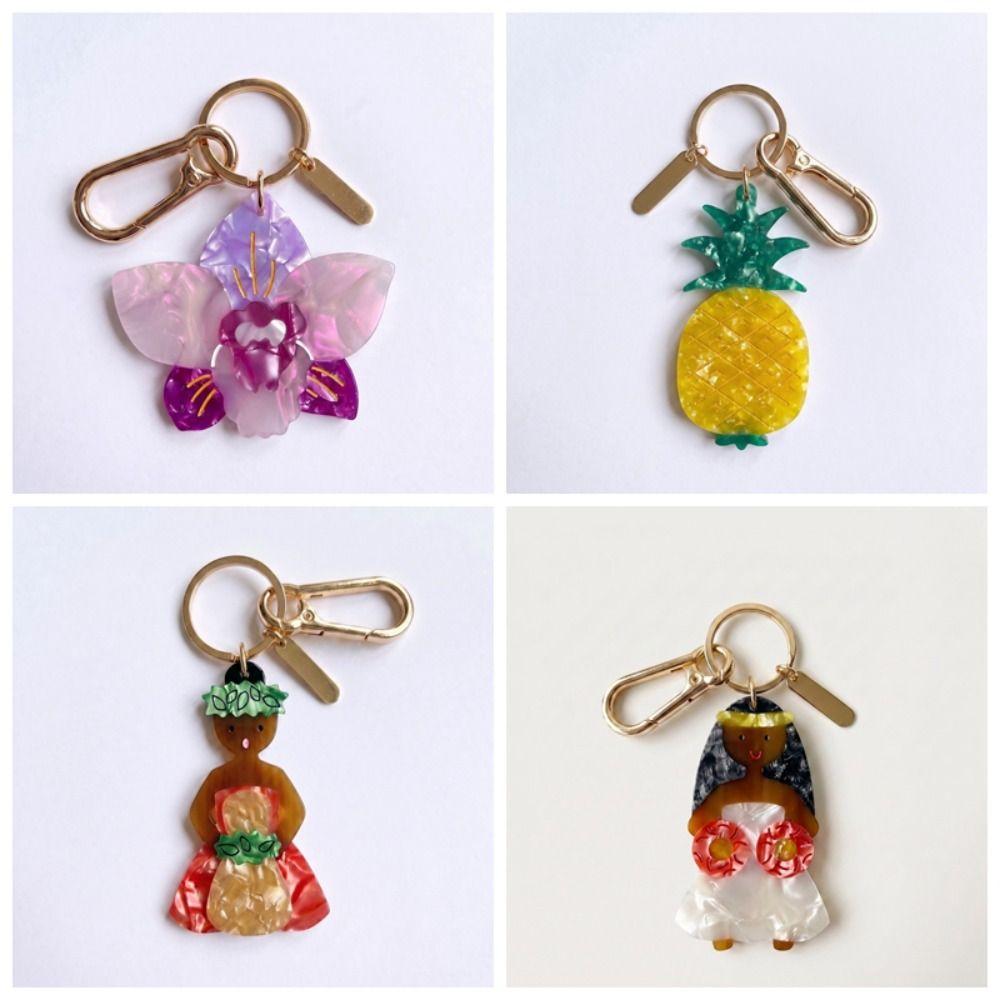 Surfboard Vacation Style Pendant Crab Bag Charm Fashion Acrylic Keychain Daily Use