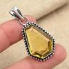 Citrine Gemstone 925 Solid Sterling Silver Handmade Silver Jewelry Pendant