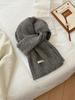 Korean atmosphere wool blended scarf women's autumn and winter versatile soft waxy warm couple scarf
