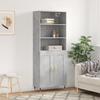 VidaXL Highboard Concrete Grey 69.5x34x180 Cm Engineered Wood 3189937