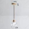 Светодиодный ретро E27Wooden Art изголовье кровати стеклянный подвесной светильник цветочный подвесной светильник гостиная столовая лестница стеклянный потолочный светильник