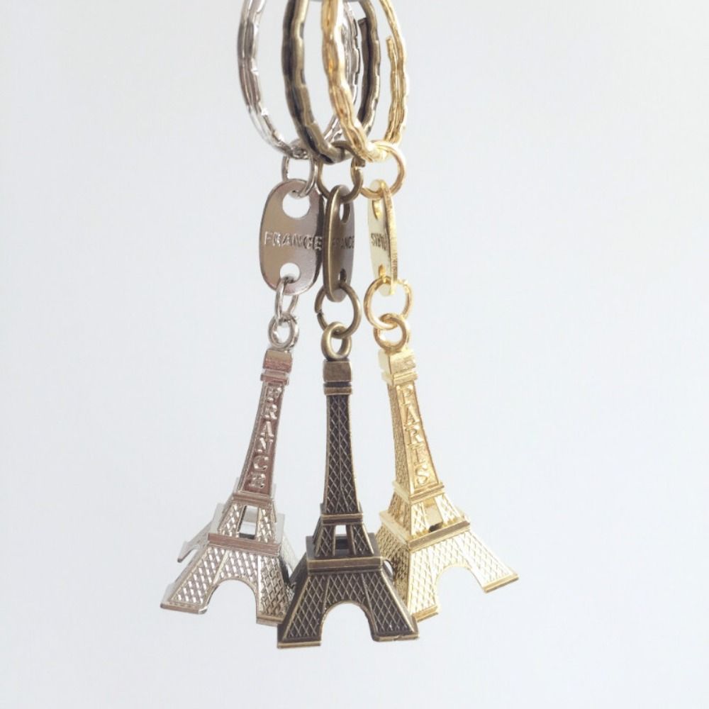 Zinc Zinc Alloy France Tower Keychain Vintage Paris Keyring Creative Eiffel Tower Bag Pendant Bag Hanging