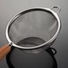 304 Stainless Steel Mesh Strainer with Solid Wood Handle - Multi-Size Flour Sifter & Skimmer.