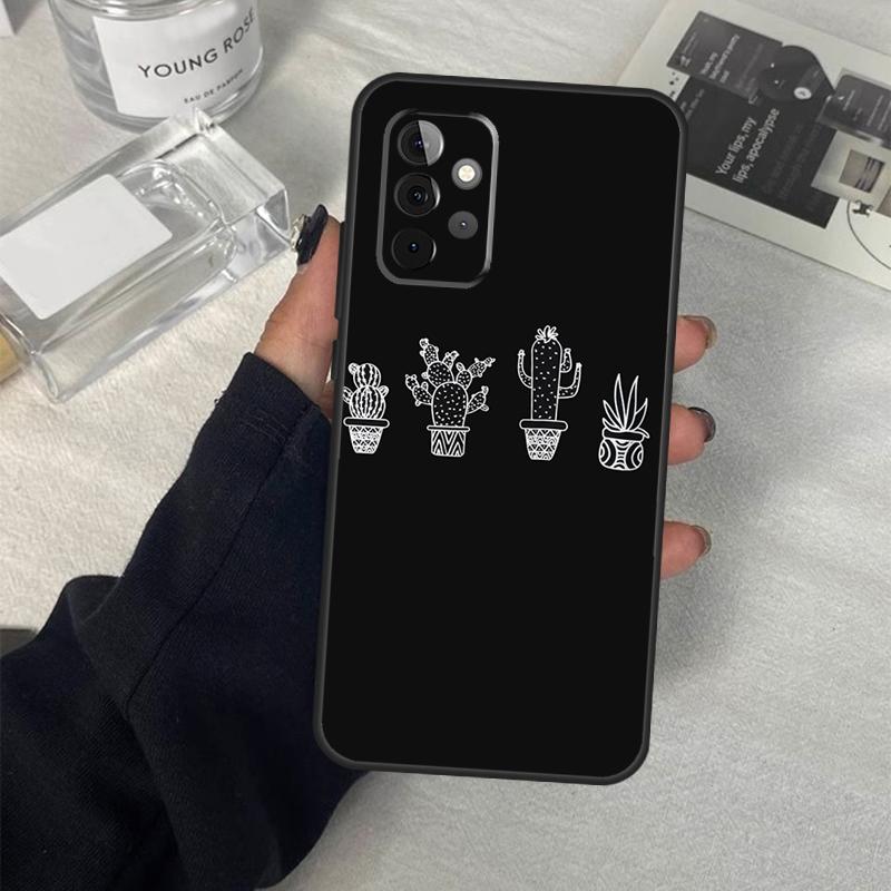 Чехол с узором кактуса для Samsung Galaxy A56 A36 A16 A33 A13 A23 A52 A32 A12 A54 A34 A14 A53 A15 A35 A55 A17