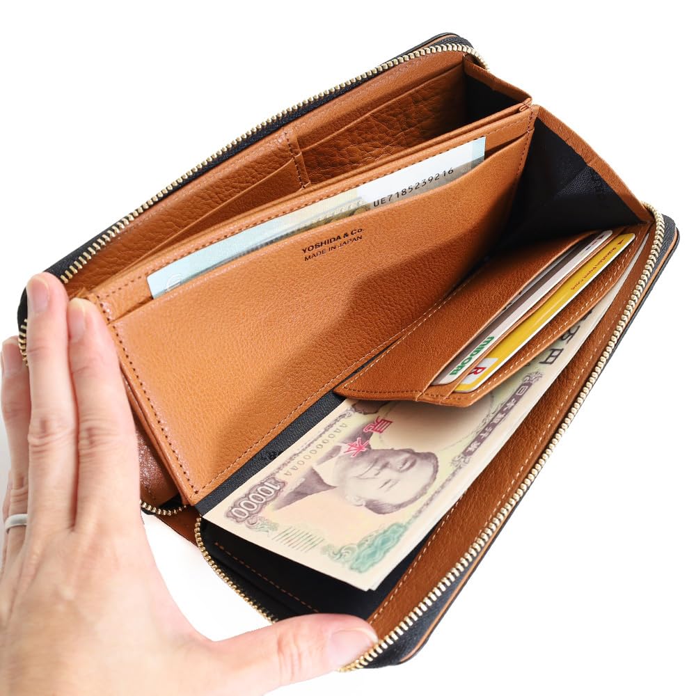 Tone Bill Wallet Yoshida Bag Длинный кошелек с круглой молнией TONE BILL WALLET [Porter] 150-02288 Мужской Женский (40 Верблюд)