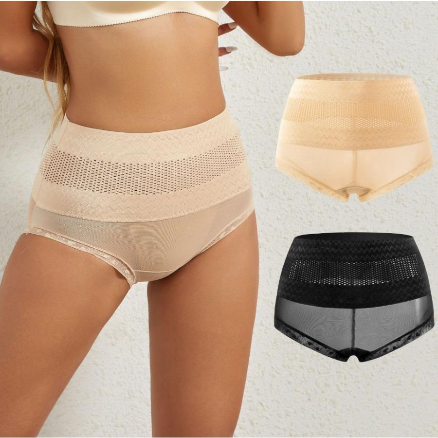 Tight Waist High Waisted Breathable Compression Waist Cinching Triangle Body Lifting Shaping Underwear Panties