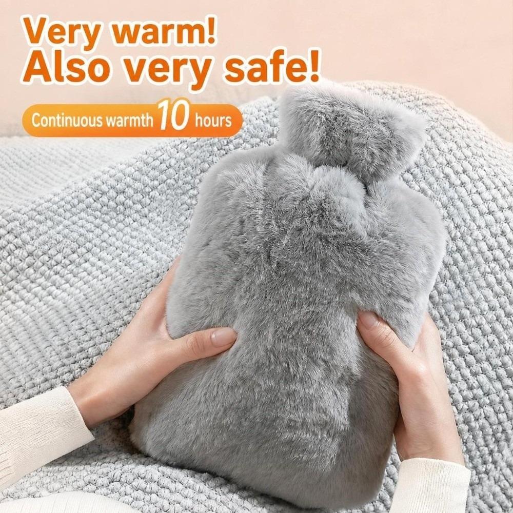 1000ml/2000ml Hot Water Bag Leak-proof Warm Water Bag Thickened Warm Compress Heater Winter