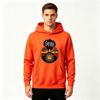 Men's Retro Volcano Sun Face Print Pullover Hoodie Casual Long Sleeve Warm Hooded Sweatshirt