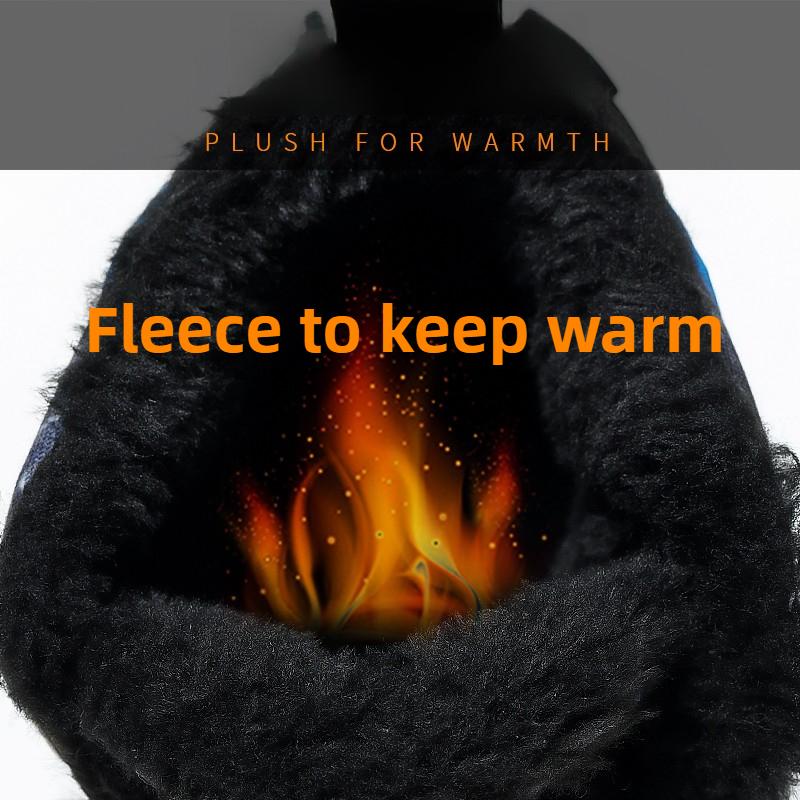 Winter Children's Basketball Sneakers Boys Cotton Shoes Fluffy Wolf Teeth Non-slip Warm Sports Shoes