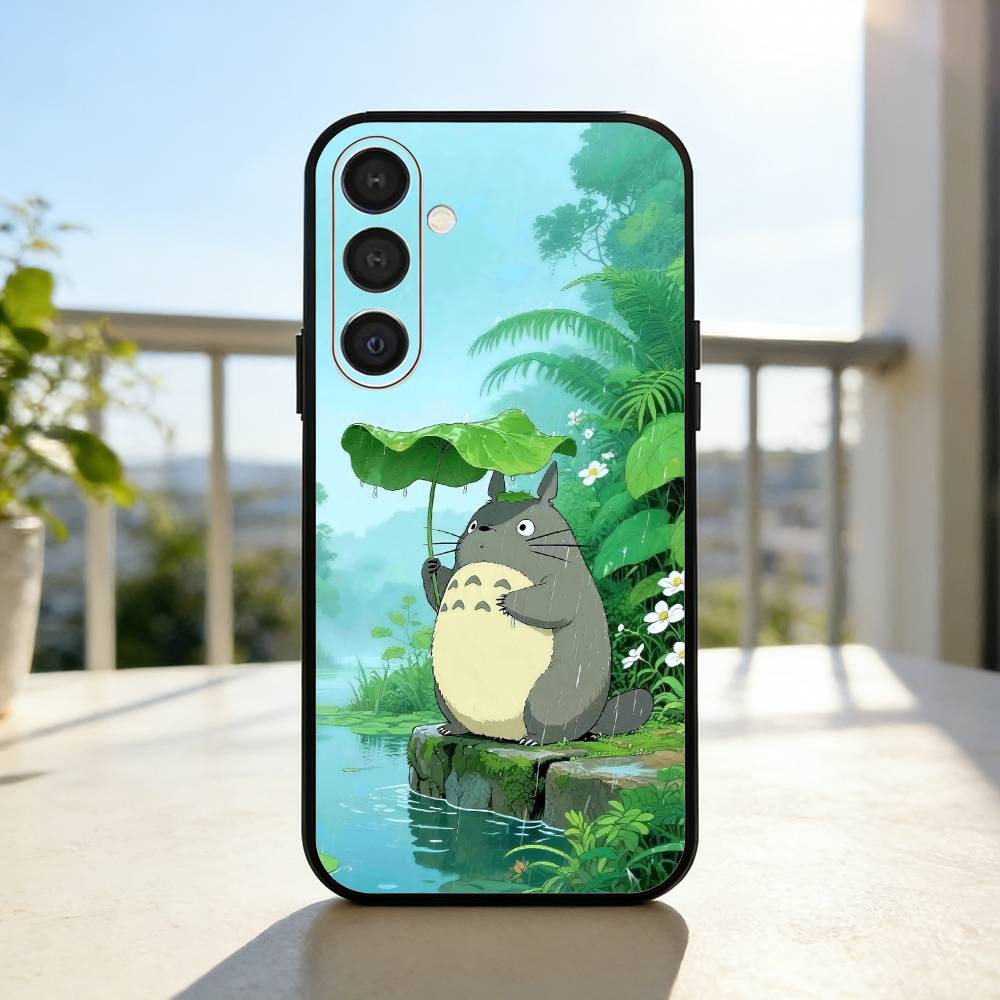 Lovely My N-Neighbor-T-Totoros  Phone Case For Samsung  A73,A21s,A22,A31,A32,A52,A53,A71,A80,Soft Black Shell