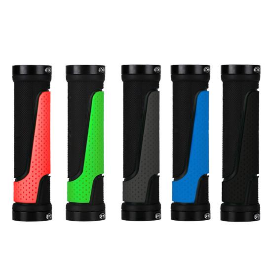 1 пара чехлов на ручки велосипедного руля, нескользящие, резиновые, прочные, универсальные, для горного велосипеда