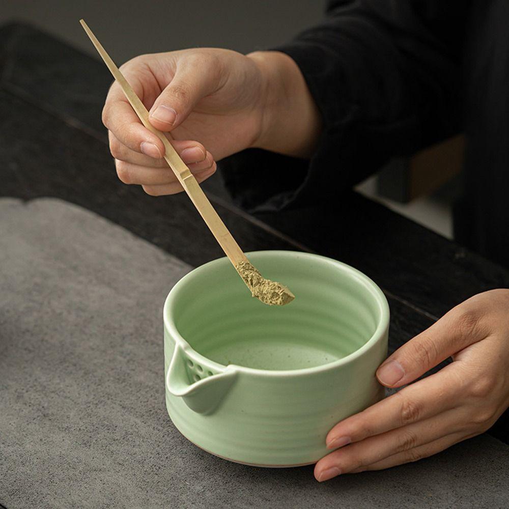 Большая емкость для заваривания чая, гладкая зеленая чашка для заваривания чая, аксессуары для чайного сервиза