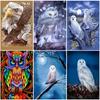 DIY Owl 5D Diamond Painting Animal Diamont Embroidery Mosaic Cross Stitch Full Round Drill Resin Home Decor Manual Gift