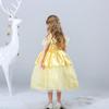 Belle Dress Kids Princess Dress Kids Dress Dress Set Kids Costume Cosplay Yellow One Piece Event Stage Costume Disguise Performance Fancy Dress