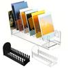 1/2/3 Pcs 12 Tier Greeting Card Display Stand Acrylic Postcard Booth Art Display Rack Bookmark Storage Holder for Retail Counter Desk Tabletop