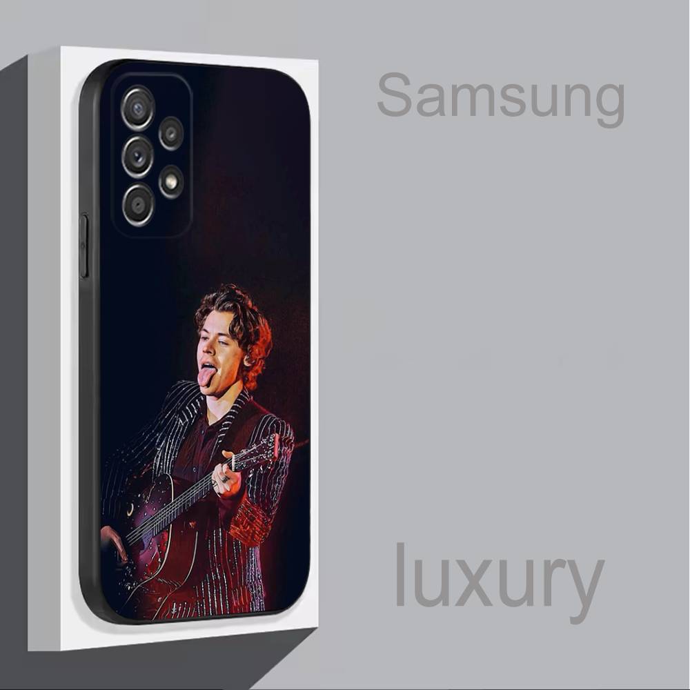 H-HaRRyS певец Styles-s Для Samsung S 25,24,23,22,30,21,10,9,Ultra,Plus,Lite,FE,4,5G Чехол для телефона Черный Мягкий чехол
