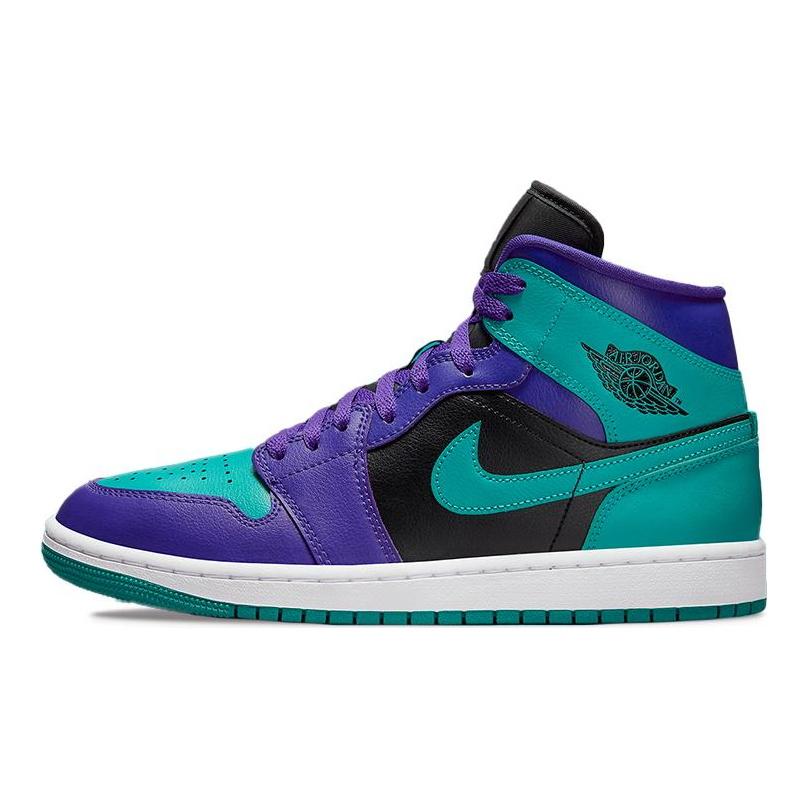 Jordan 1 Женская модель Mid Black Grape BQ6472-502