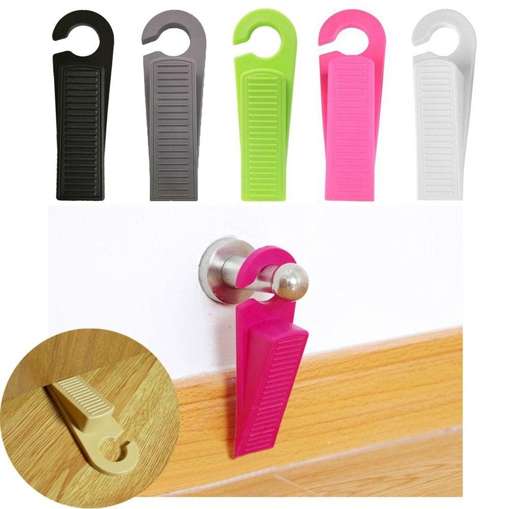 Flexible Door Stopper Door Stop Safety Card Windproof Rubber Stopper for Home Bedroom Office Floor