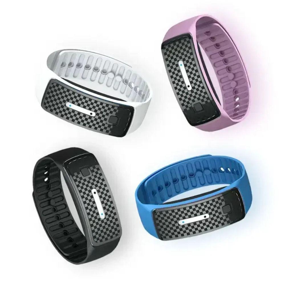 Ultrasonic Bracelet Mosquito Repellent Wristbands Magnetic Fitness Pedometer Wristbands Health