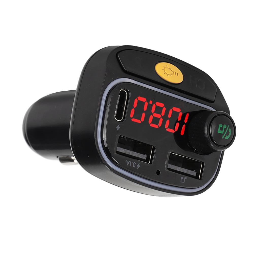 C15 Car Bluetooth FM Transmitter Radio Receiver MP3 Player Handsfree Call with Dual USB Charging