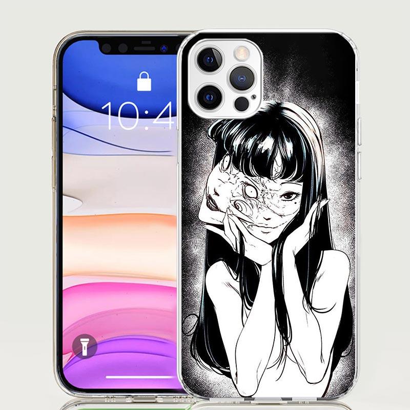 Japanese Horror Comic Anime Phone Case for Apple iPhone 17 Air 16 15 Plus 14 + 13 Mini 12 11 Pro Max 7 8 SE 16Max Soft Shell Cov
