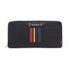 Round Zipper Long Wallet with Coin Purse Quattro 058626 Black