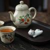 1 Piece of Chinese Style Creative Cat Durable Chopstick Holder Ceramic Cute Holder Portable Holder Decoration