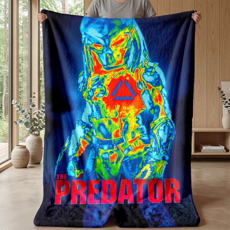 Soft Flannel Blanket Lightweight Cozy Bedroom Living Room CoverPredator
