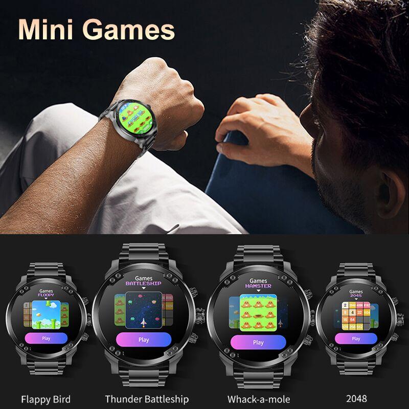 SACOSDING Новые водонепроницаемые HD Bluetooth Call мужские умные часы с голосовым управлением - BP/HR/SpO2/Sleep Sports Smartwatch для Android/iOS