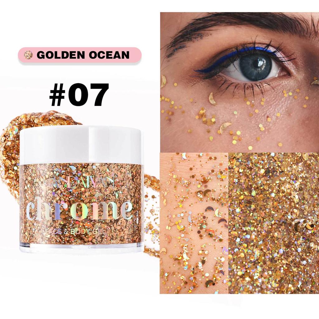 Блестящий гель для тела Mermaid Густой тонкий блестящий гель для волос на лице Тела для музыкального фестиваля концерта рождественской вечеринки Аксессуары