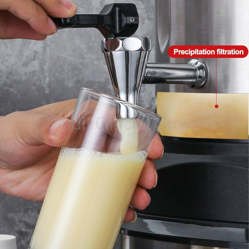 Коммерческий нагревательный соевый молоковар 18 л/20 л, сверхбольшая емкость блендера с мотором из чистой меди, 2200 Вт, соевый молоковар без шлака