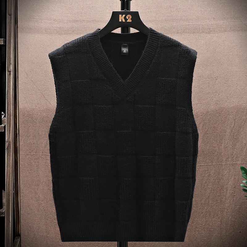 Свитер Майка Мужской жилет Подкладка Свитер без рукавов с v-образным вырезом Свитер Пара теплый жилет 15 различных форм цветов в разных цветах