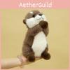 Soft Otter Plushie Rabbit Fur Stuffed Toy With Pp Cotton Filling For Room Kids