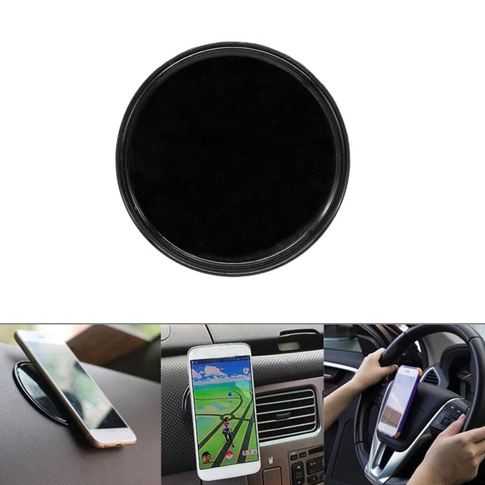 1 шт. Автомобильный держатель на присоске для приборной панели/лобового стекла, основа-диск, черный, клейкая подушка из ПУ-силикона, присоска, аксессуары для держателя телефона