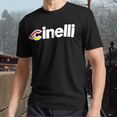 Новая мужская футболка CINELLI BIKES с классическим логотипом, смешная, размеры от S до 5XL
