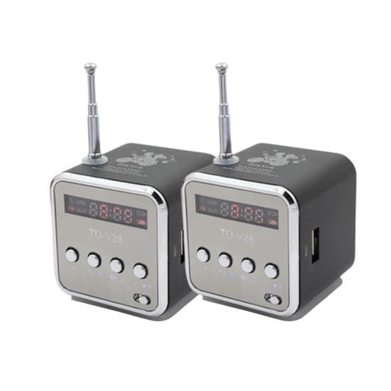 1/2 шт. Мини-динамик с поддержкой Bluetooth, цифровой дисплей, стабильное соединение, водонепроницаемый, перезаряжаемый, FM-радио, музыкальный плеер