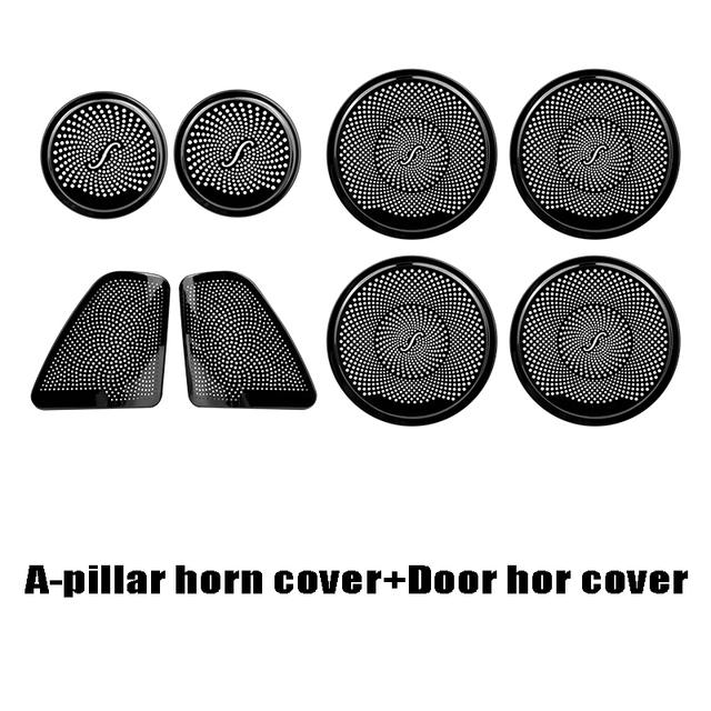 Автомобильный стереодинамик с левым рулем и правым рулем, наклейка на дверь, чехол для BMW X5 E70 F15 2008-2018, отделка из нержавеющей стали, автостайлинг, авто